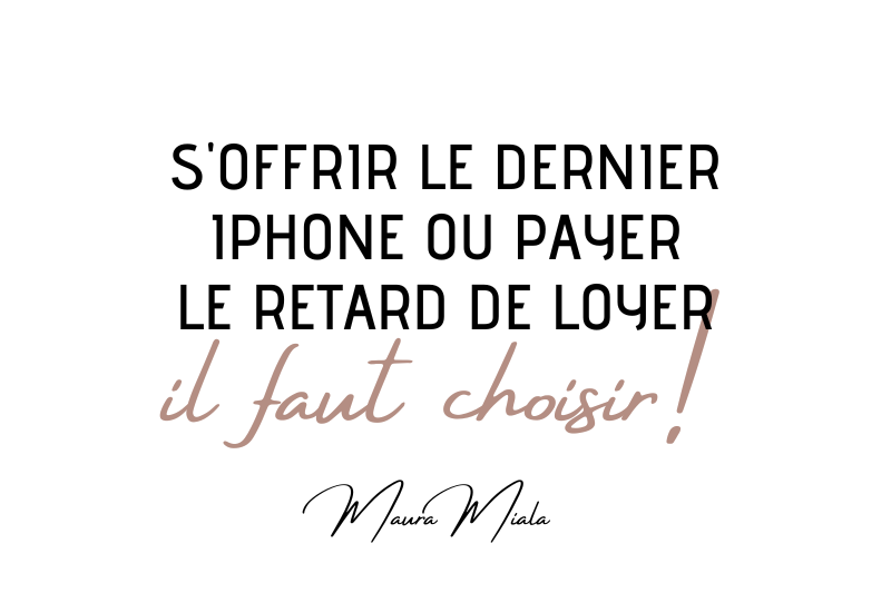 S'offrir le dernier iPhone ou payer le retard de loyer ?